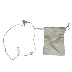 Kendra Scott Kenzie Wrap Bracelet Women OS Silver Tassel Iridescent Stone New